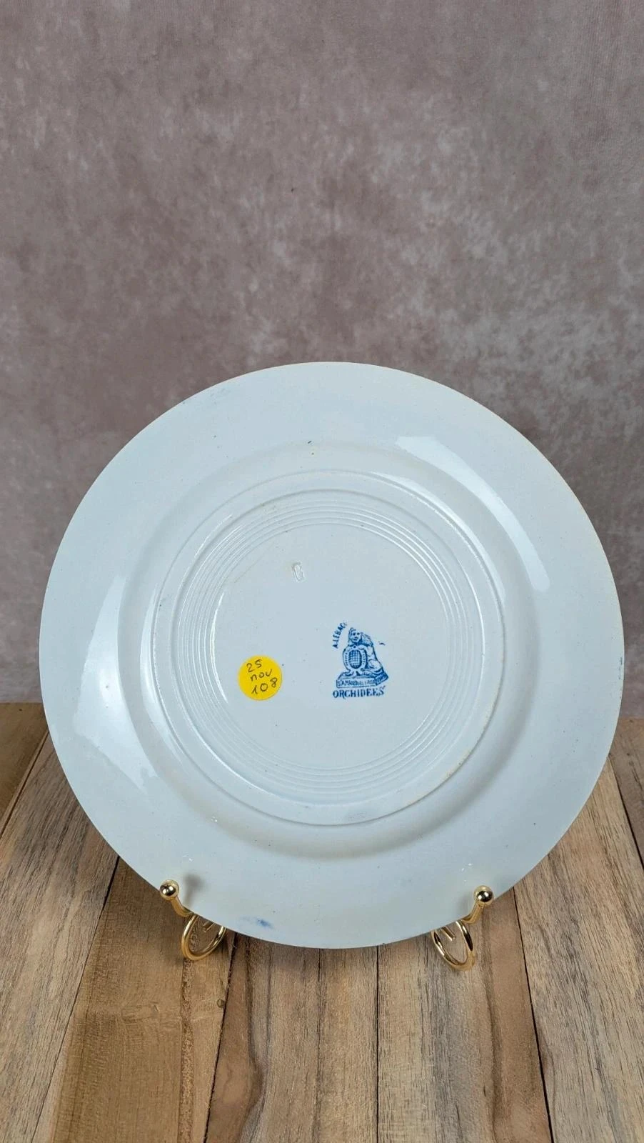 Plato plano Saint Amand & Hamages – Modelo Orquídeas – photo 5